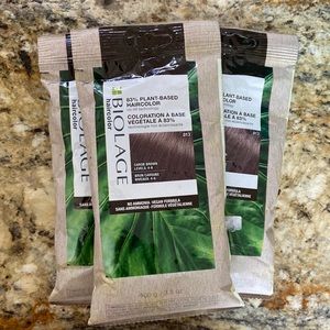 Biolage Plant-Based Haircolor Vegan Formula: Carob Brown x3